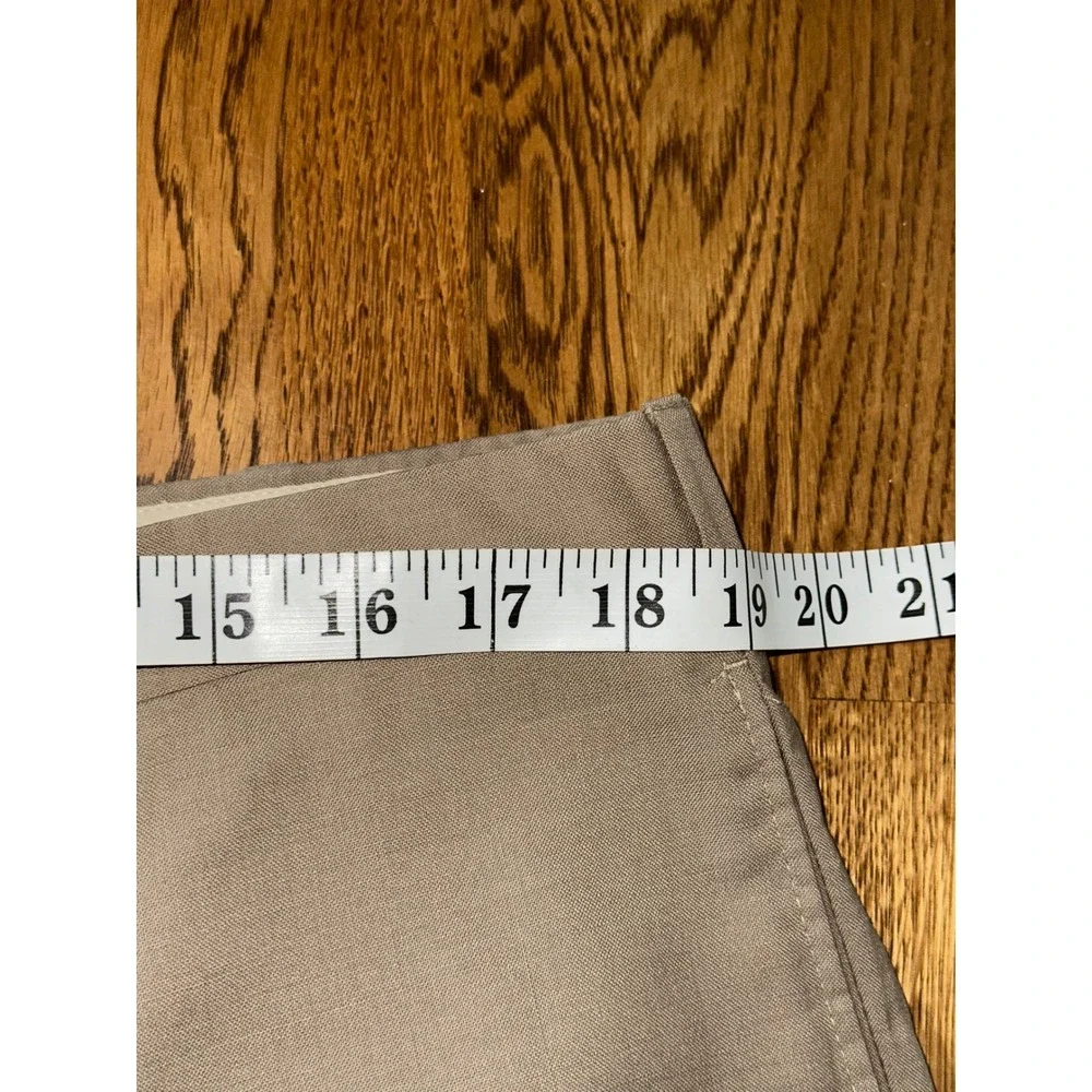 Burberry London Mens Tan Khaki Herringbone Dress Pants Slacks 38x28